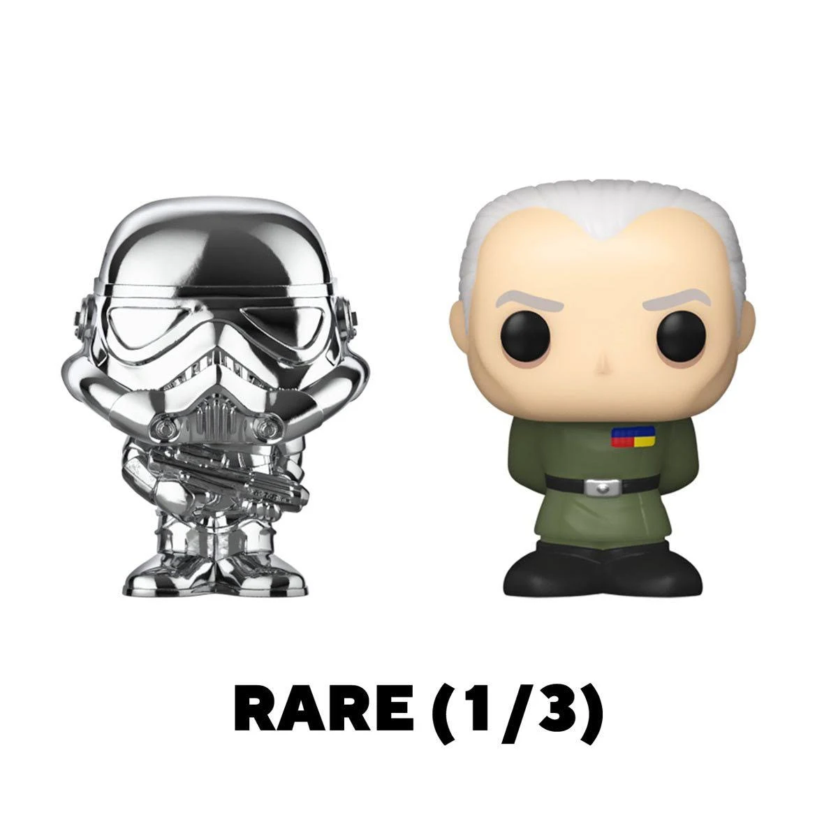 Due statuette di Star Wars: un soldato d'assalto e un ufficiale.