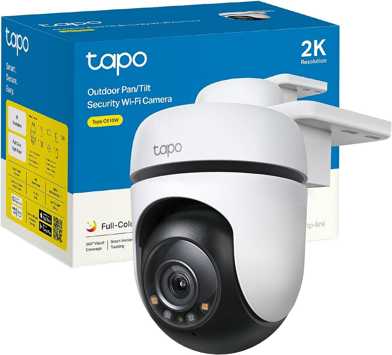 TP-Link Tapo C510W 防犯カメラ 2K QHD TP-Link Tapo C510W | Kamera zewnętrzna Wi-Fi z funkcją