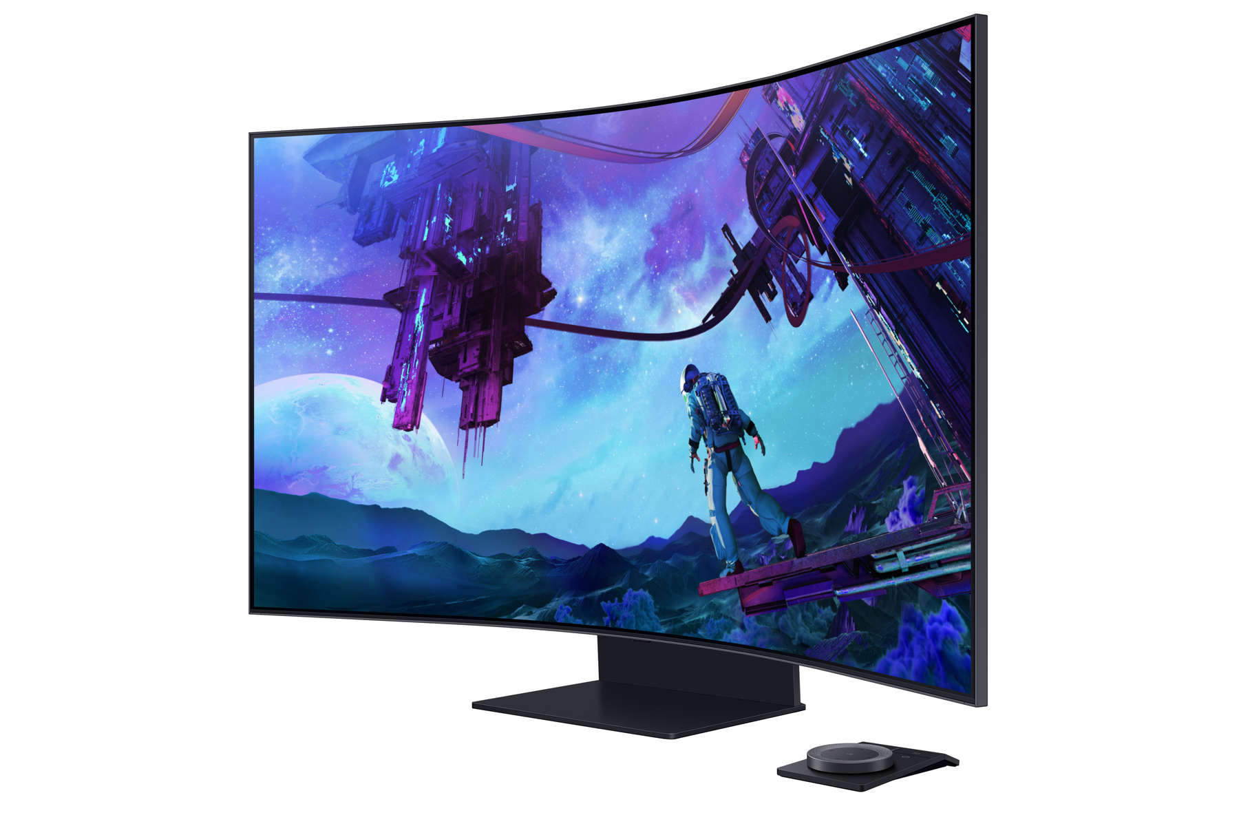 SAMSUNG Odyssey G97NC ARK 55 " UHD 4K Moniteur de jeu (1 ms  temps de réaction  , 165 Hz nativ)