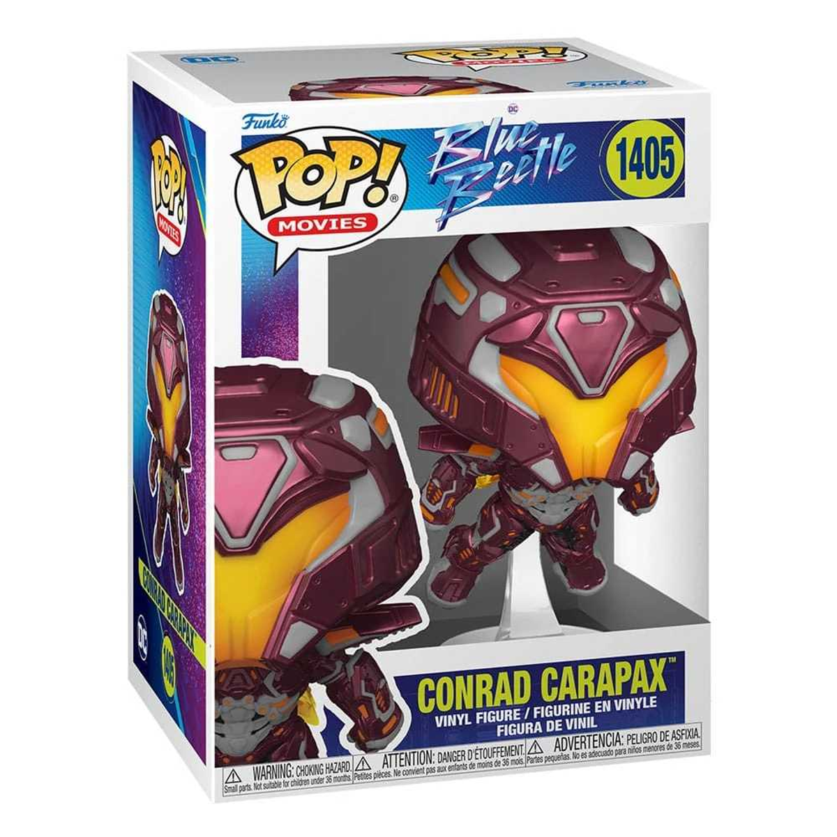 Funko Pop! Box mit einer Conrad Carapax Figur. Box zeigt Figur und weitere Details.