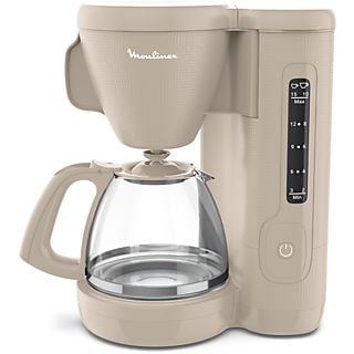 Cafetera de goteo - MOULINEX FG2M0B10, 1000 W, 1,25 l, 15 tazas, Beige