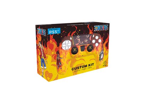 FR-TEC One Piece Fire Pack de Carcasa Silicona + Grips + Sticker para PS5