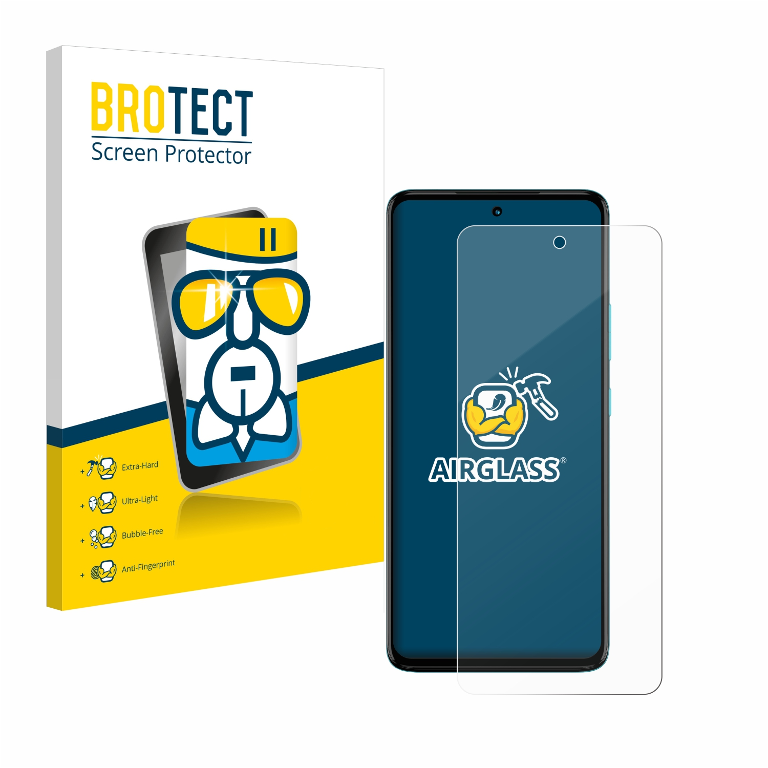 BROTECT Airglass klare Schutzfolie(für Motorola G72) Moto