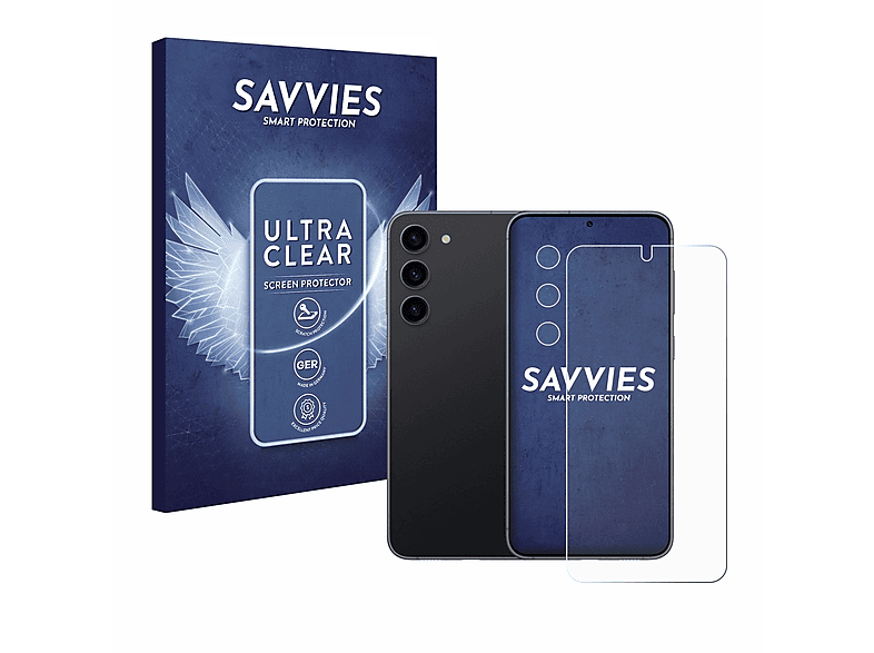 Samsung SAVVIES klare S23) Schutzfolie(für 18x Galaxy