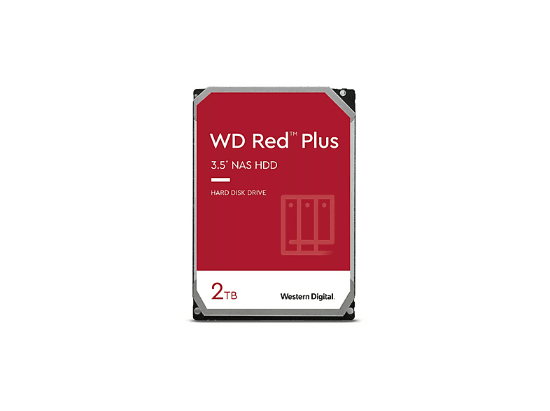 WD (WESTERN DIGITAL) Red Plus 2 TB Interne harde schijven (HDD
