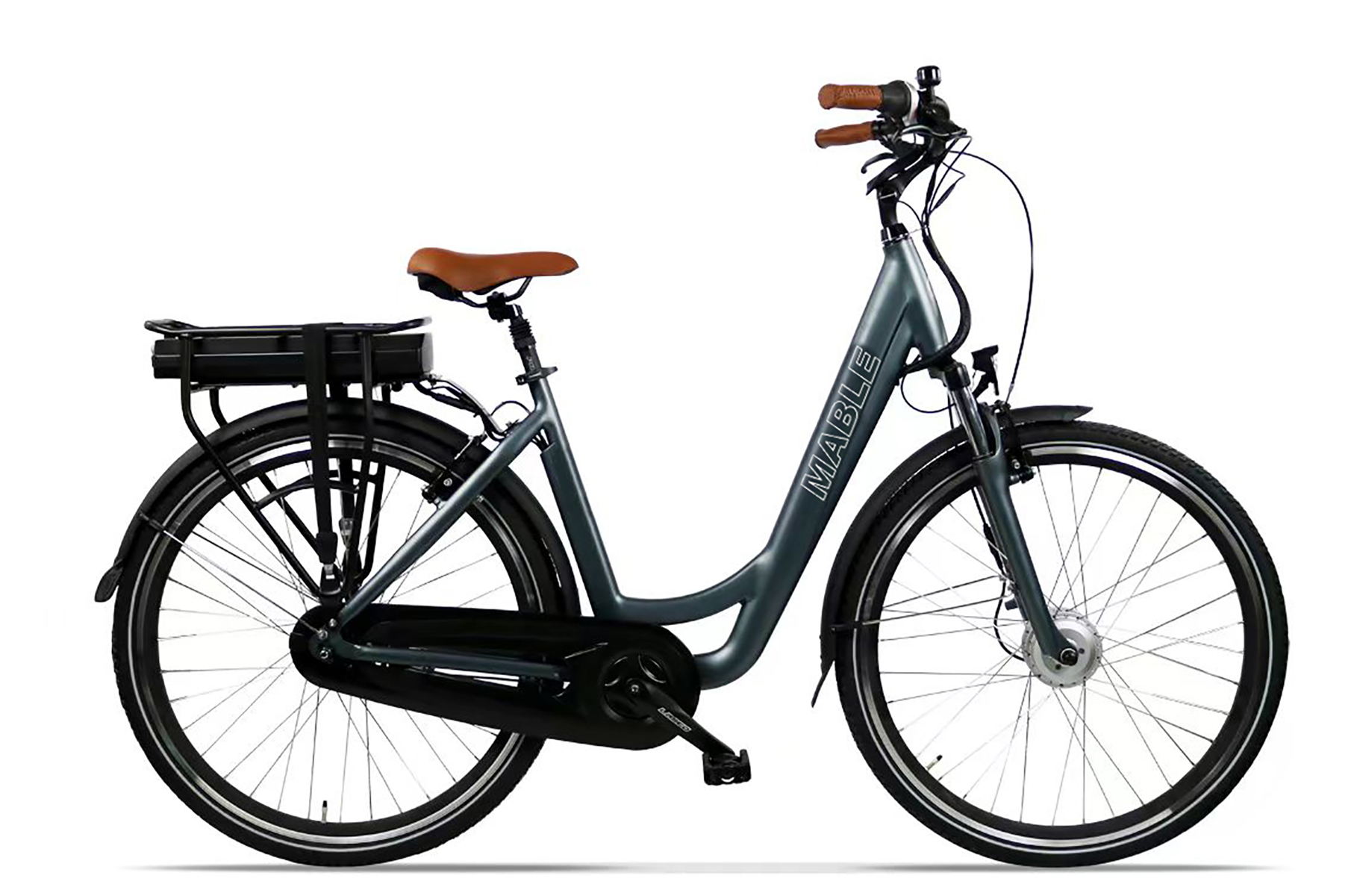LINGDA 250W-E-Citybike Citybike (Laufradgröße: grüner) 28 Unisex-Rad, Zoll