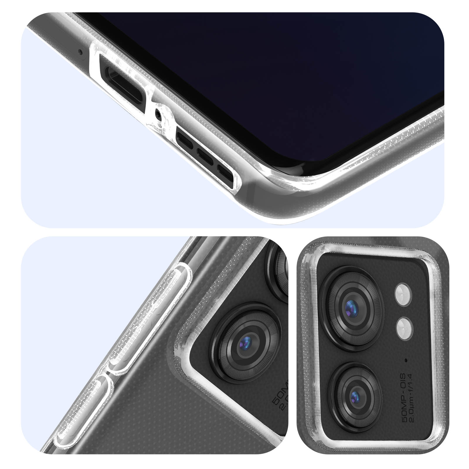 Transparent Backcover, Pureflex Edge Series, Motorola, 40, Series AVIZAR