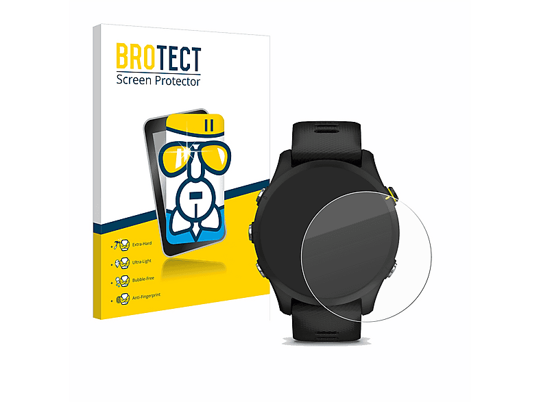 BROTECT Schutzglas Panzer Folie Glas klar Schutzfolie (für Garmin Forerunner 255)