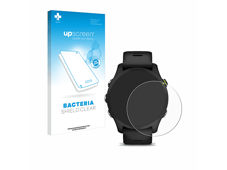 UPSCREEN antibakteriell klare Schutzfolie(für Garmin Forerunner 255) | Smartwatch Schutzfolien & Gläser