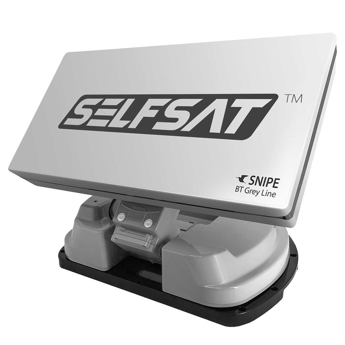 Twin Antenne Sat Grey Snipe automatische Line BT SELFSAT