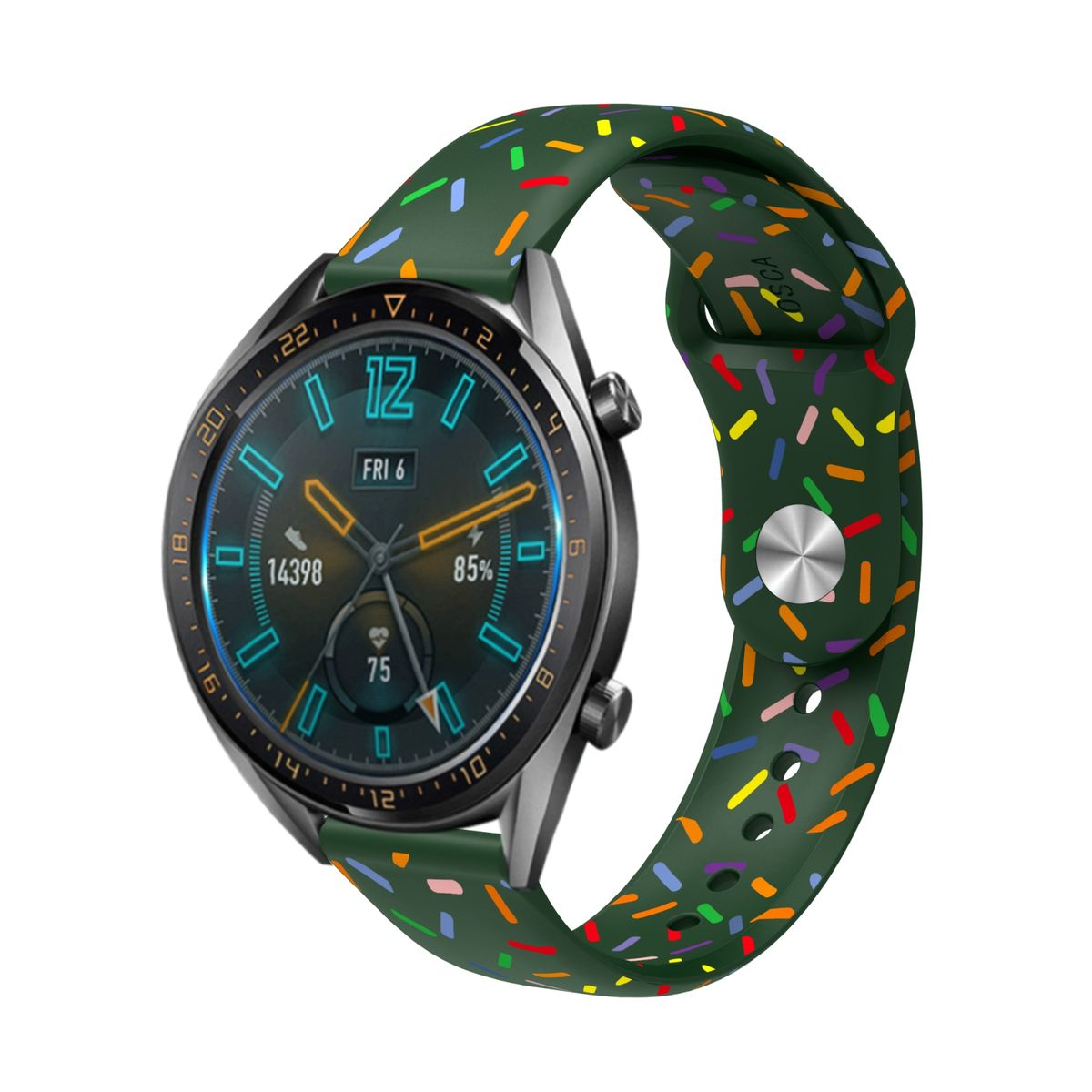 WIGENTO Silikon Sport Design Band 40 Watch mm, Classic / 42 mit 46 Grün 5 / Samsung, 6 44 / 43 Ersatzarmband, 45mm / Watch 4 mm / Pro mm / praktischen Watch 6 4 Galaxy 47 5 Verschluss