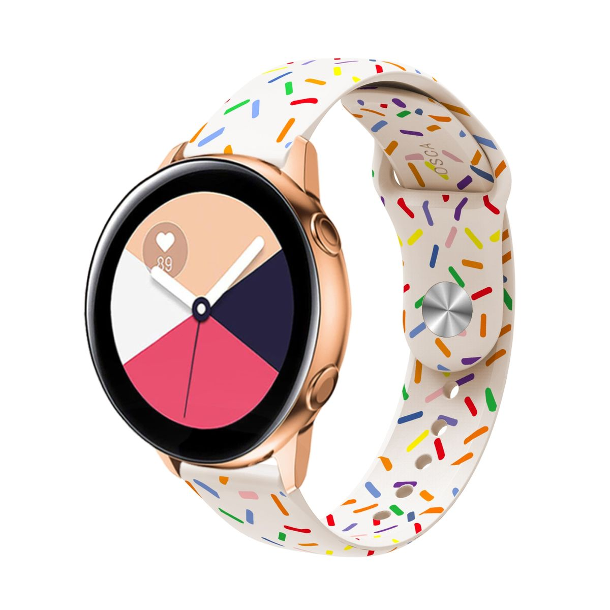 Classic 5 mm / Verschluss, / / 47 Samsung, 40 Galaxy Watch 46 44 43 6 Sport / 42 Silikon 5 mm 4 Pro Beige / praktischen 4 6 Ersatzarmband, 45mm / Watch Watch WIGENTO Design mm, Band mit