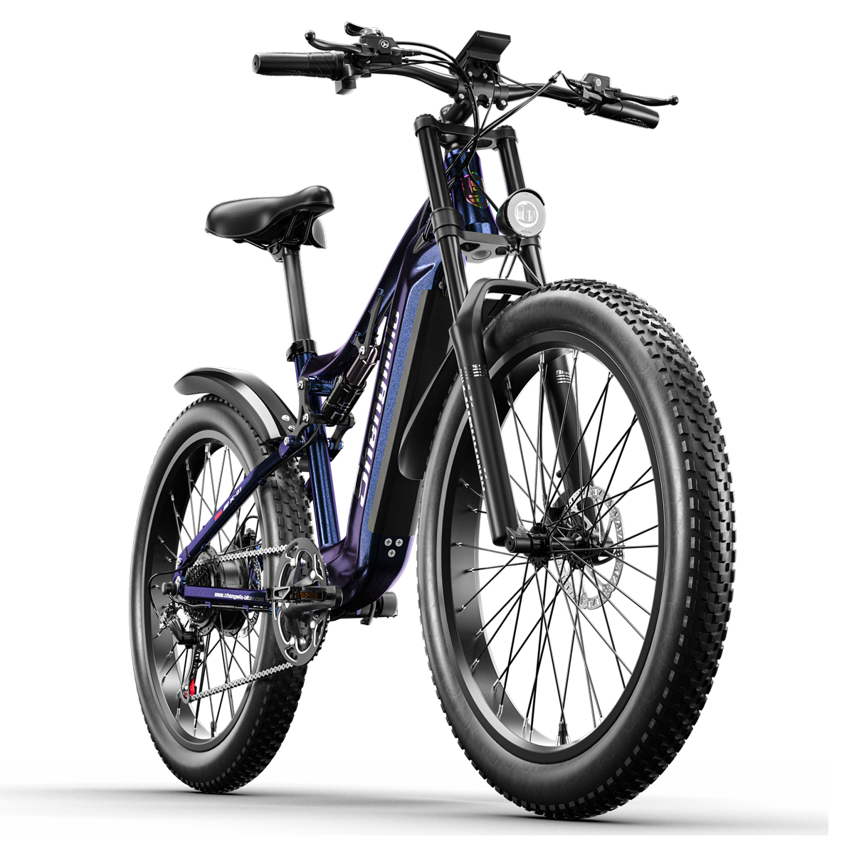 SHENGMILO MX03 Unisex Elektrofahrrad Unisex-Rad, Zoll, Dirtbike, (Laufradgröße: 26 1000W Höchstgeschwindigkeit 840Wh, Blau) 17.5Ah Motor, Mountainbike 48V 40km/h BAFANG