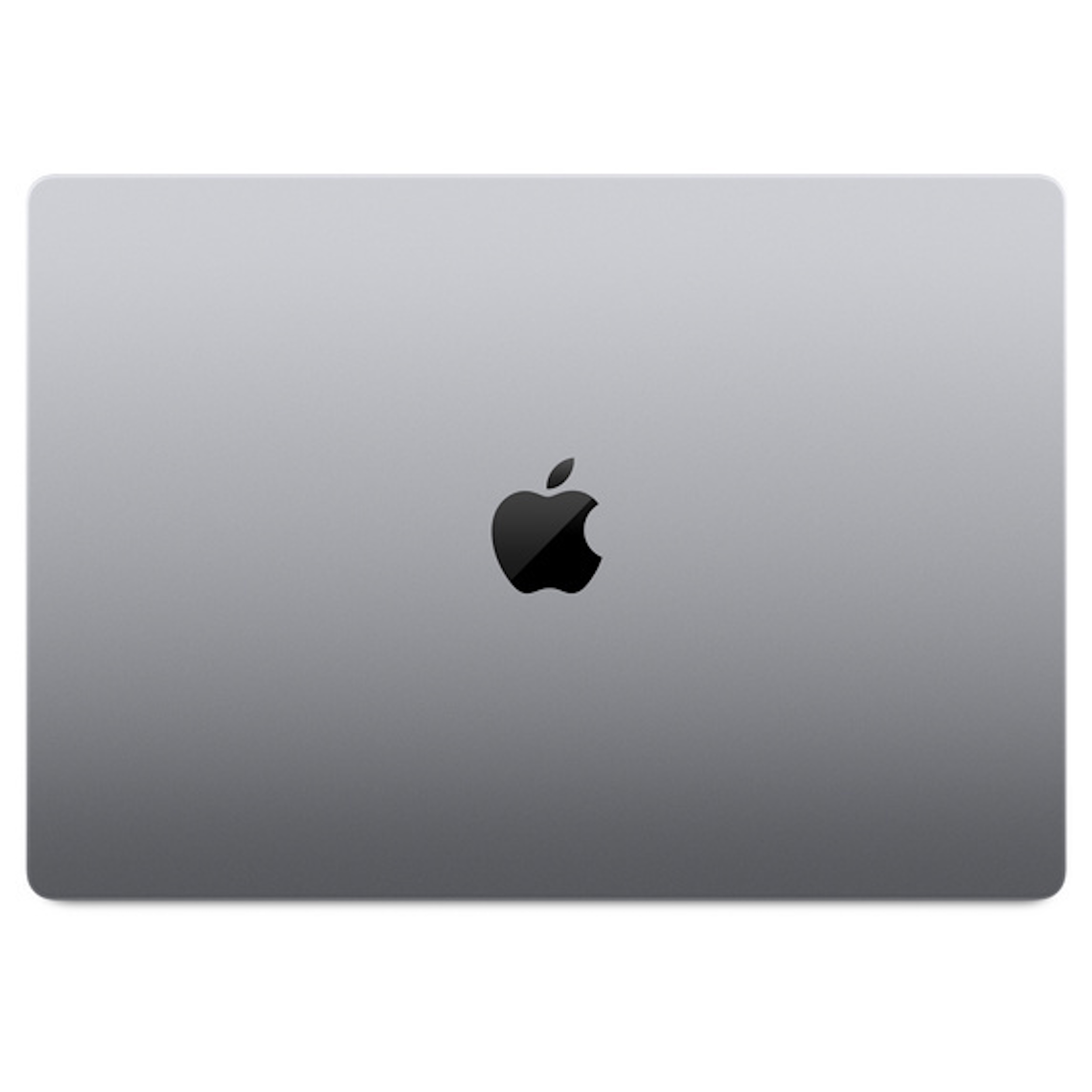 MacBook plateado con el logo de Apple en la parte trasera.