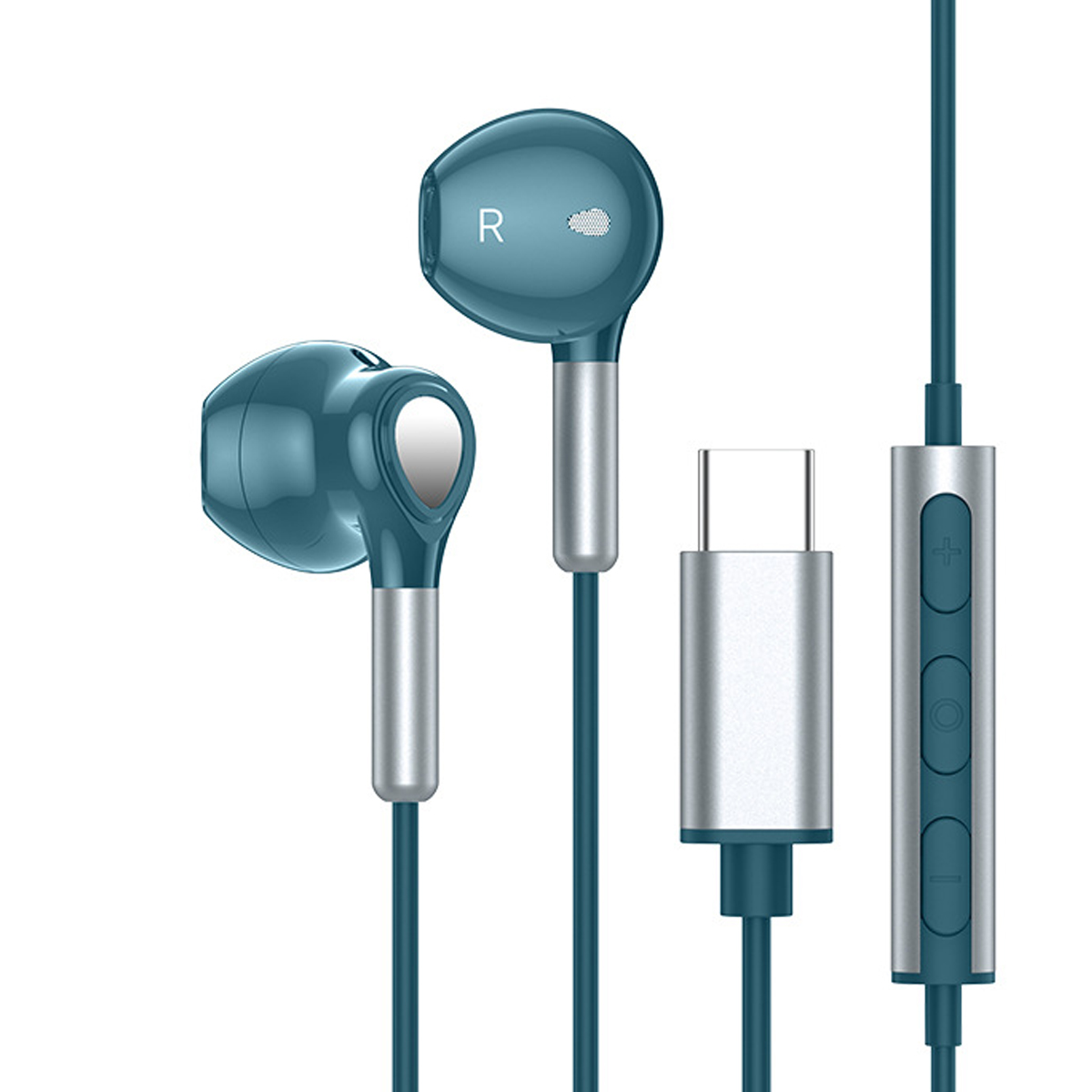 BYTELIKE typec high-end digitaler kabelgebundener In-ear für Kopfhörer kopfhörer in-ear kopfhörer blau magnetischer huawei
