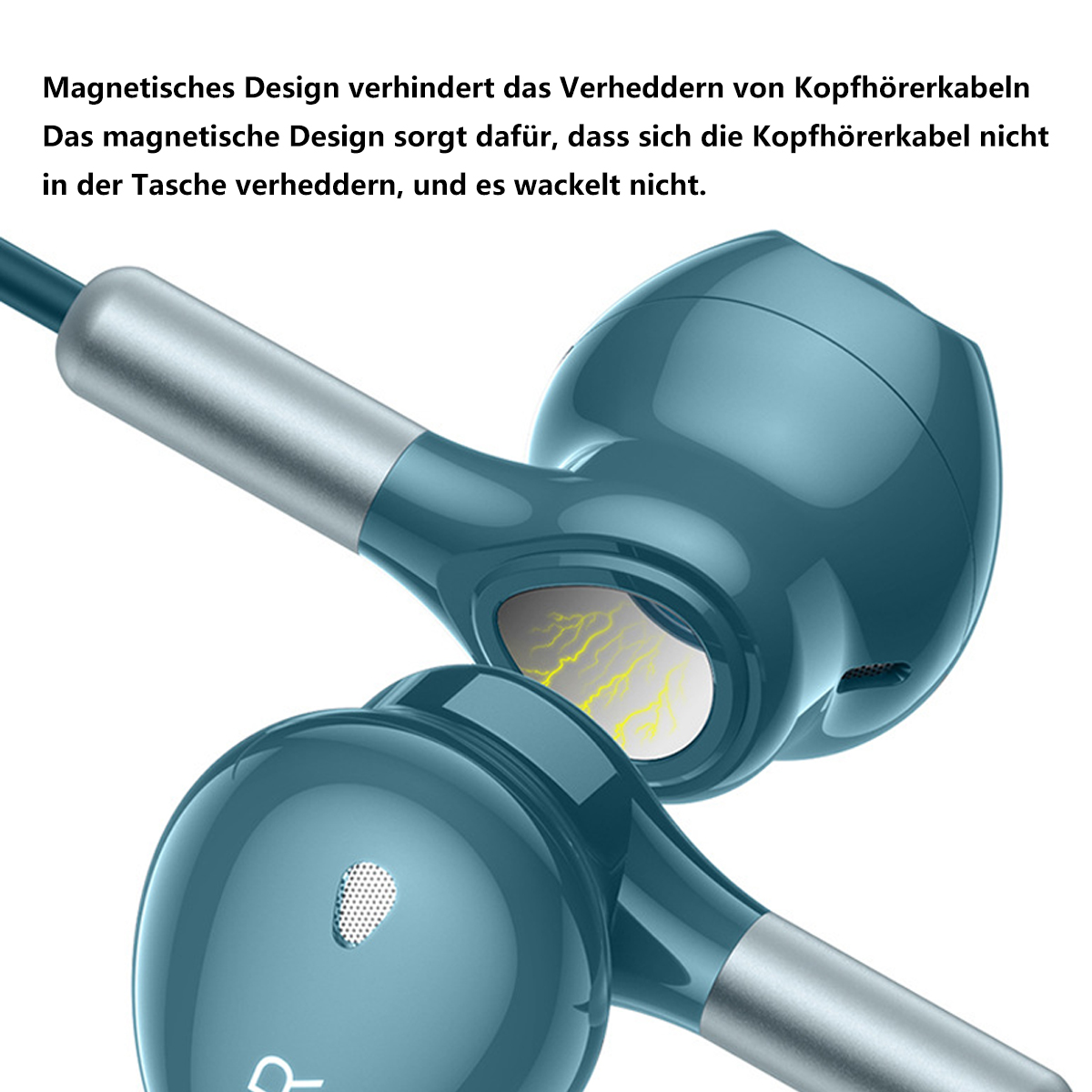 BYTELIKE typec high-end digitaler kabelgebundener In-ear für Kopfhörer kopfhörer in-ear kopfhörer blau magnetischer huawei