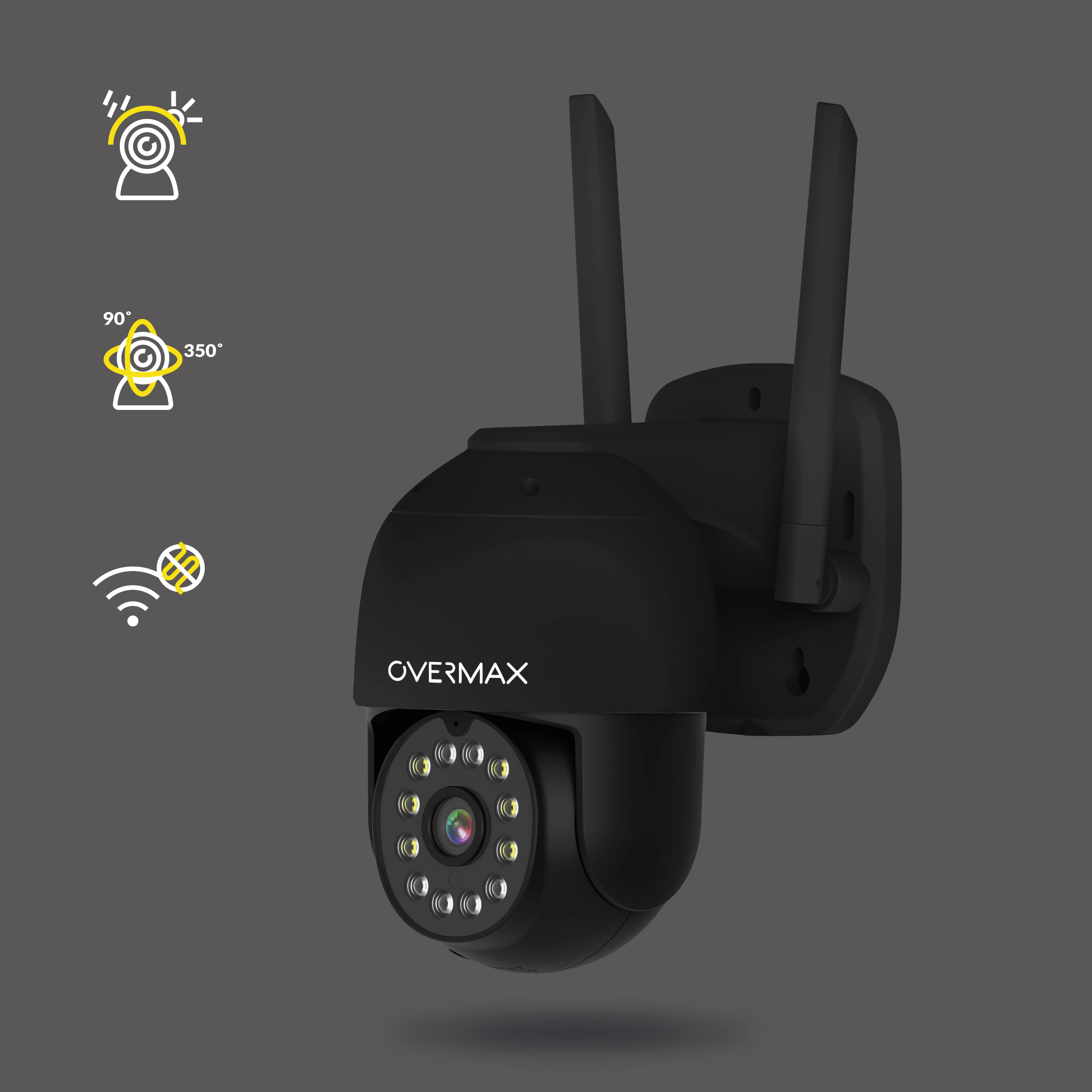 OVERMAX CAMSPOT 4.95 x ANTHRACITE, Kamera, 2560 pixels 1440 Auflösung IP Video