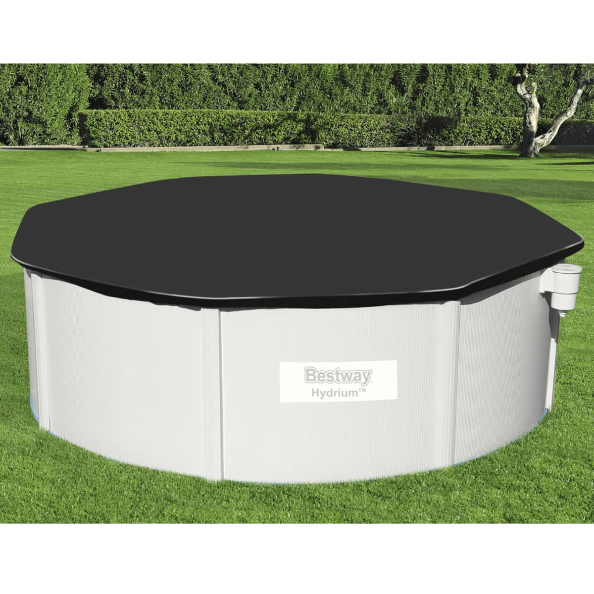 BESTWAY 3202666 Poolabdeckung, Schwarz