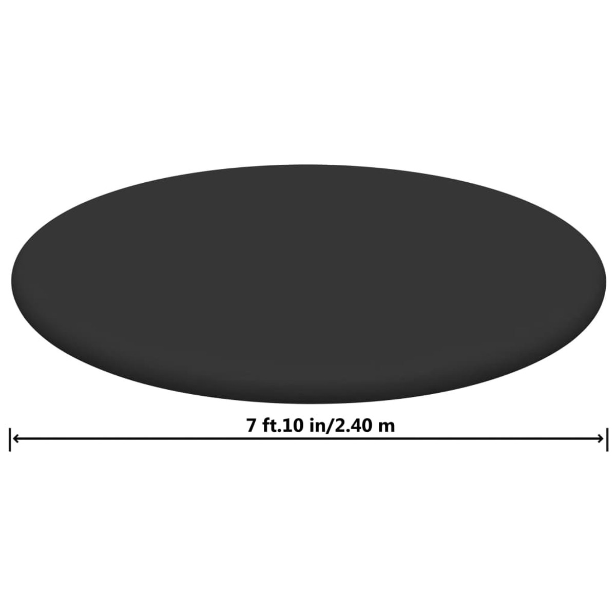 3202587 Schwarz BESTWAY Poolabdeckung,