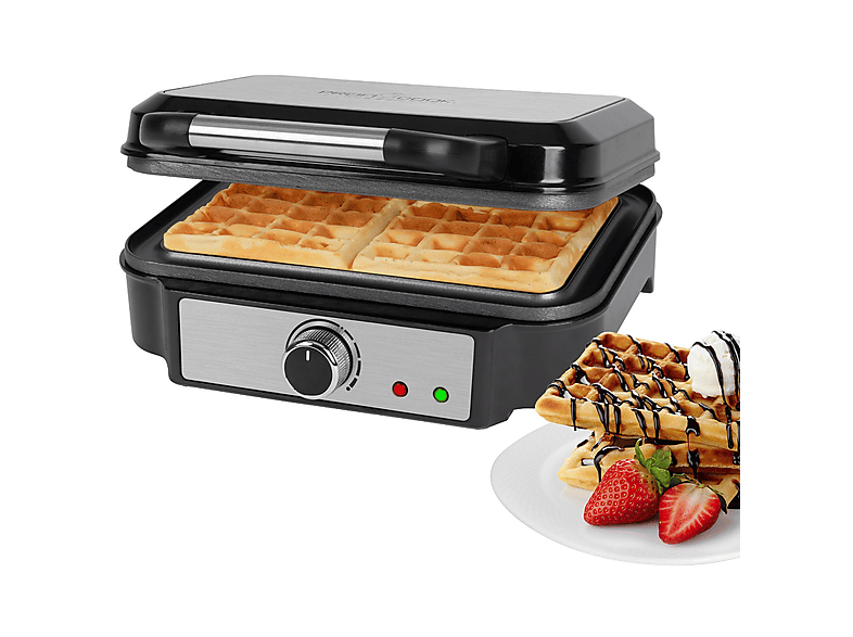 Gofrera PROFICOOK 501240, 1000 W, Negro MediaMarkt