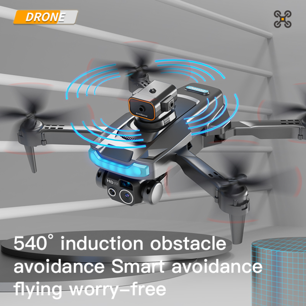 schwarz Quadcopter Fluss Drohne BYTELIKE Drohne, Fernsteuerung feste optischer Spielzeug Echtzeit-Luftbildfotografie Höhe