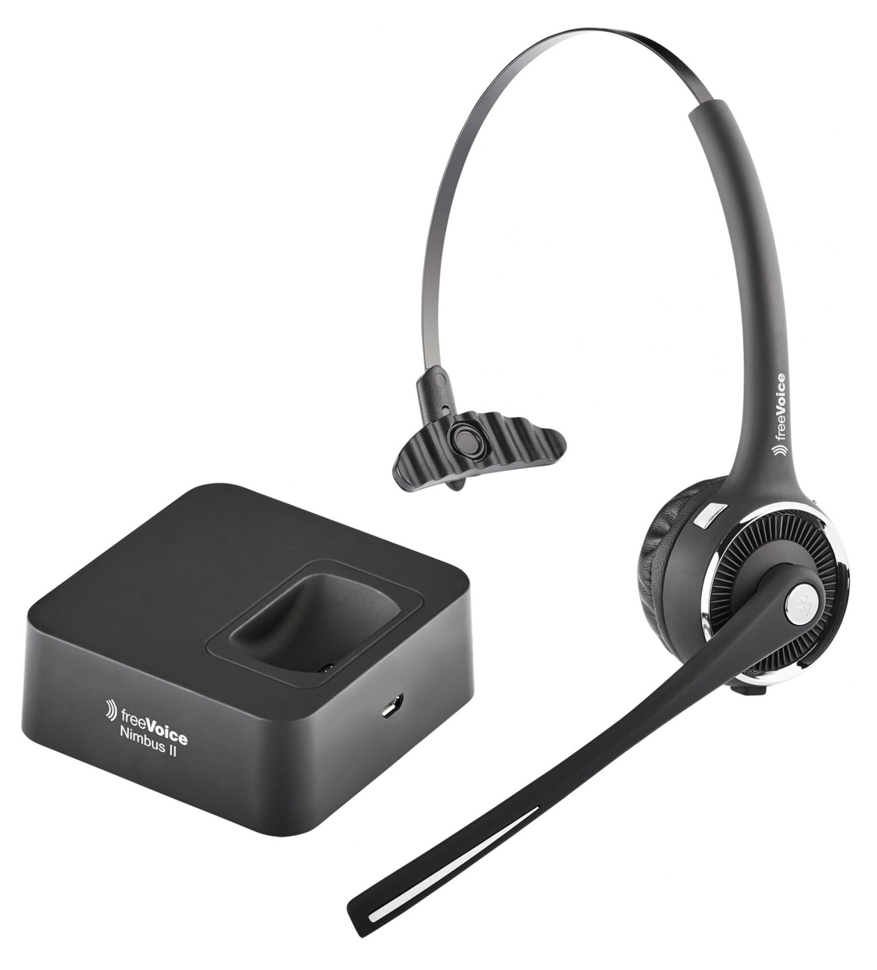 FREEVOICE Nimbus Over-ear Mono NC, II Bluetooth Headset Schwarz