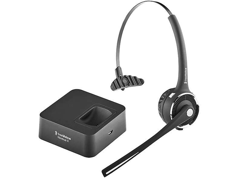 FREEVOICE Nimbus II Mono NC, Over-ear Headset Bluetooth Schwarz