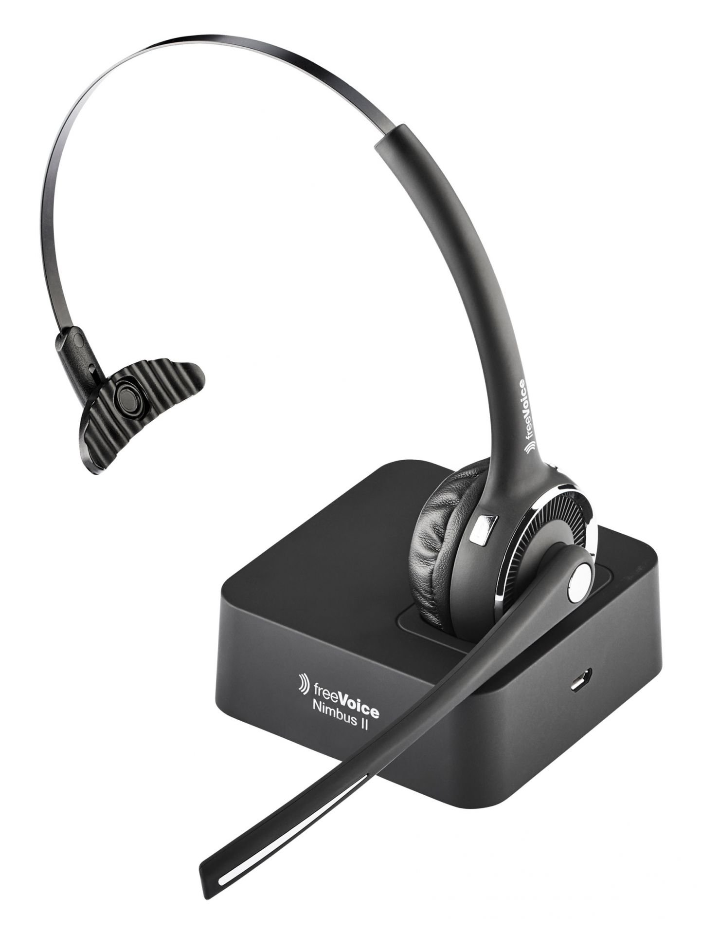 FREEVOICE Nimbus NC, II Headset Over-ear Schwarz Bluetooth Mono