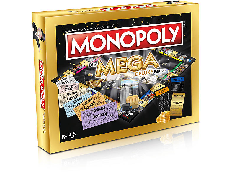 Deluxe WINNING MOVES Mega Brettspiel Monopoly -