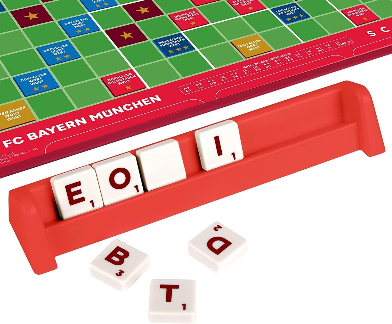 + & Bayern Scrabble - FC Würfelbecher München Brettspiel MATTEL UNO