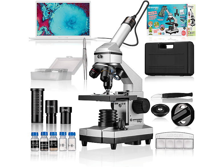 BRESSER JUNIOR 40x-1024x  Set mit Hartschalenkoffer Mikroskop
