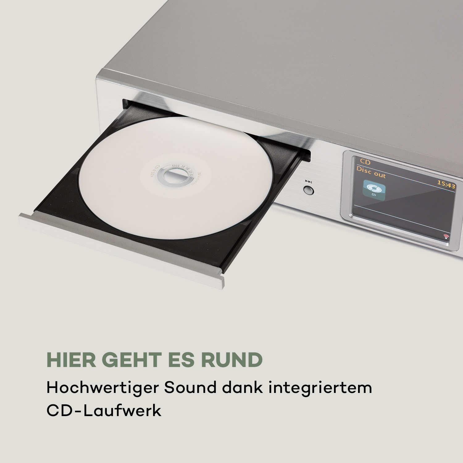 HiFi-Receiver iTuner CD AUNA (Silber)