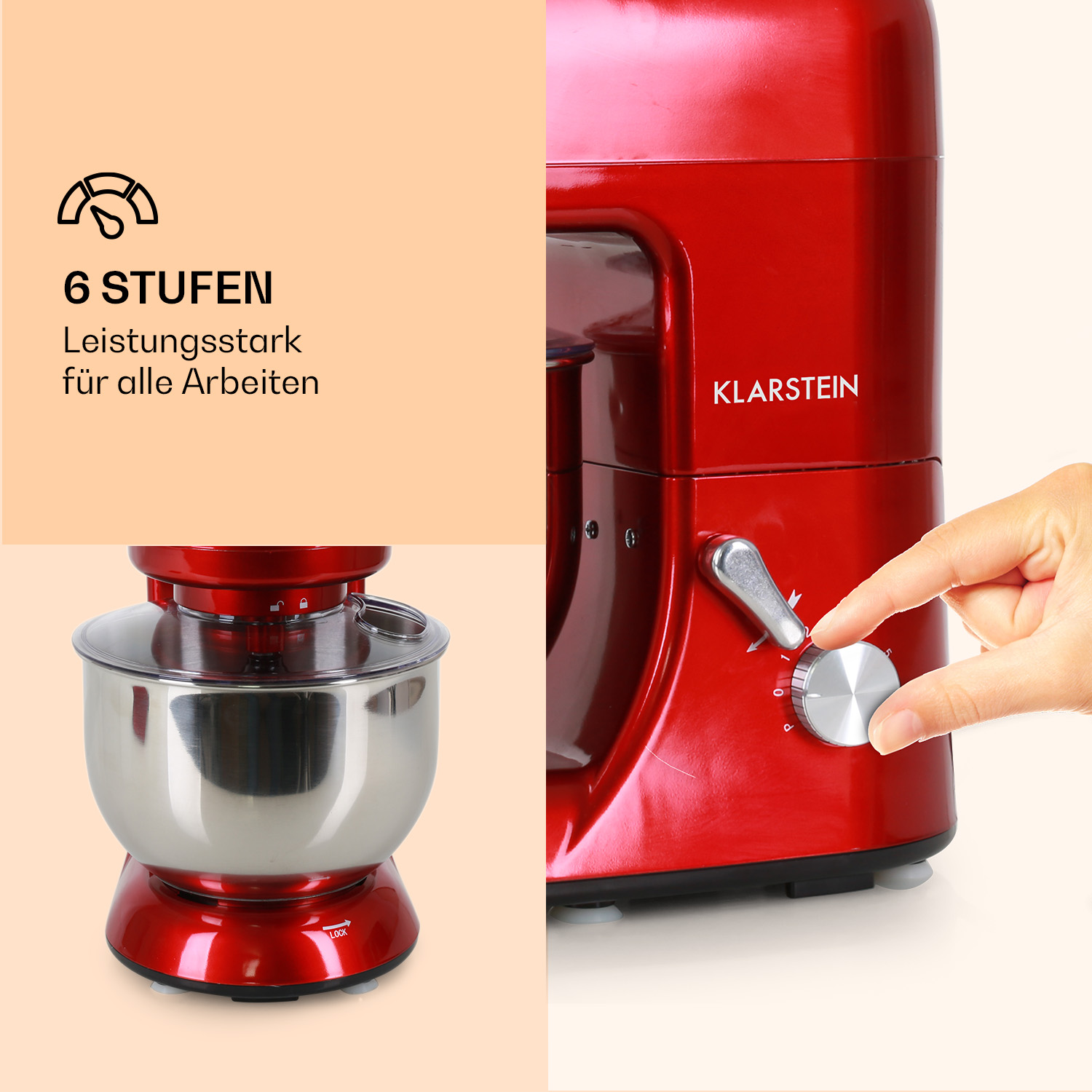 KLARSTEIN Lucia Rossa Küchenmaschine, Mixer Und Fleischwolf In Einer Maschine Klarstein Luciarossa Kitchen