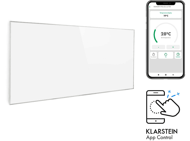 KLARSTEIN Wonderwall Infrarot-Heizung 720 (720 Smart Watt)