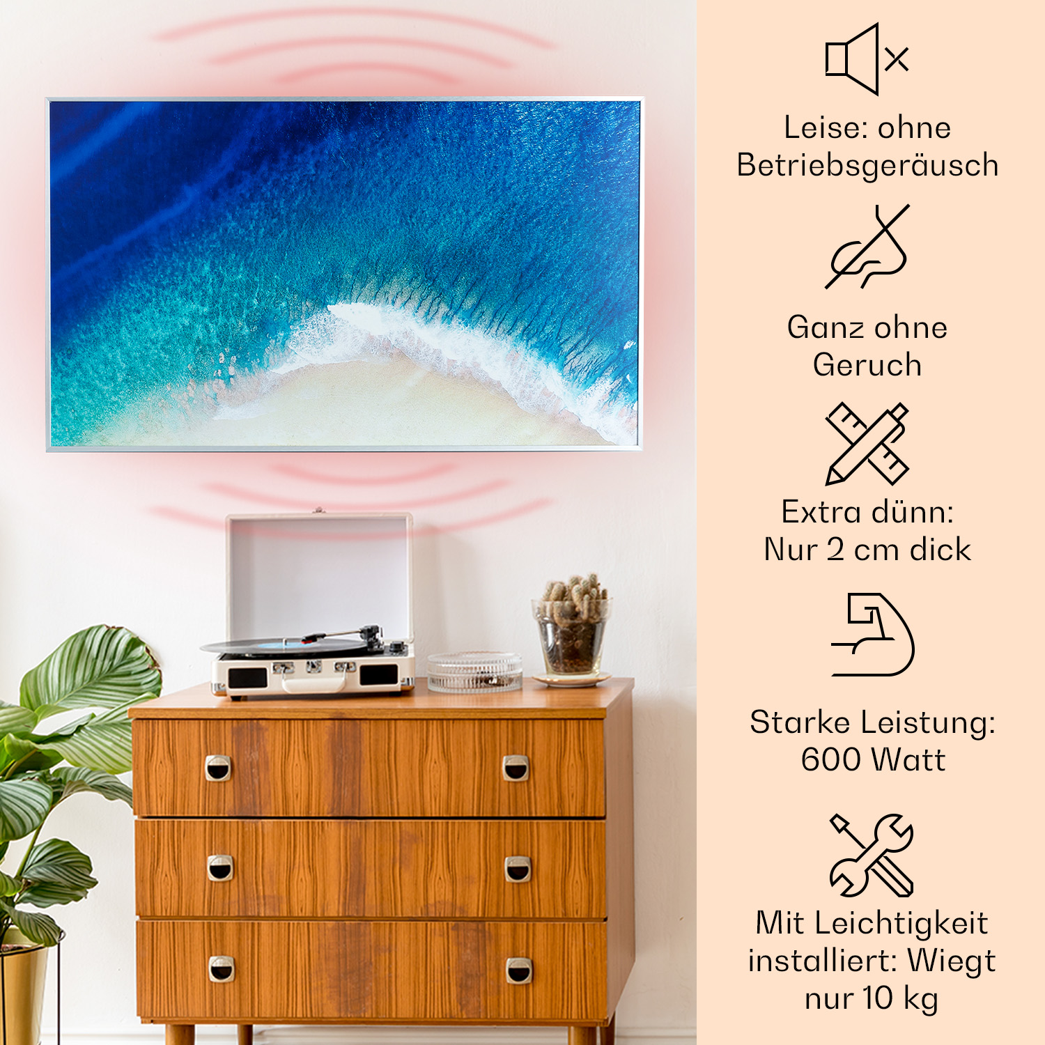 (600 Watt) KLARSTEIN Air Heizpanel Wonderwall Art