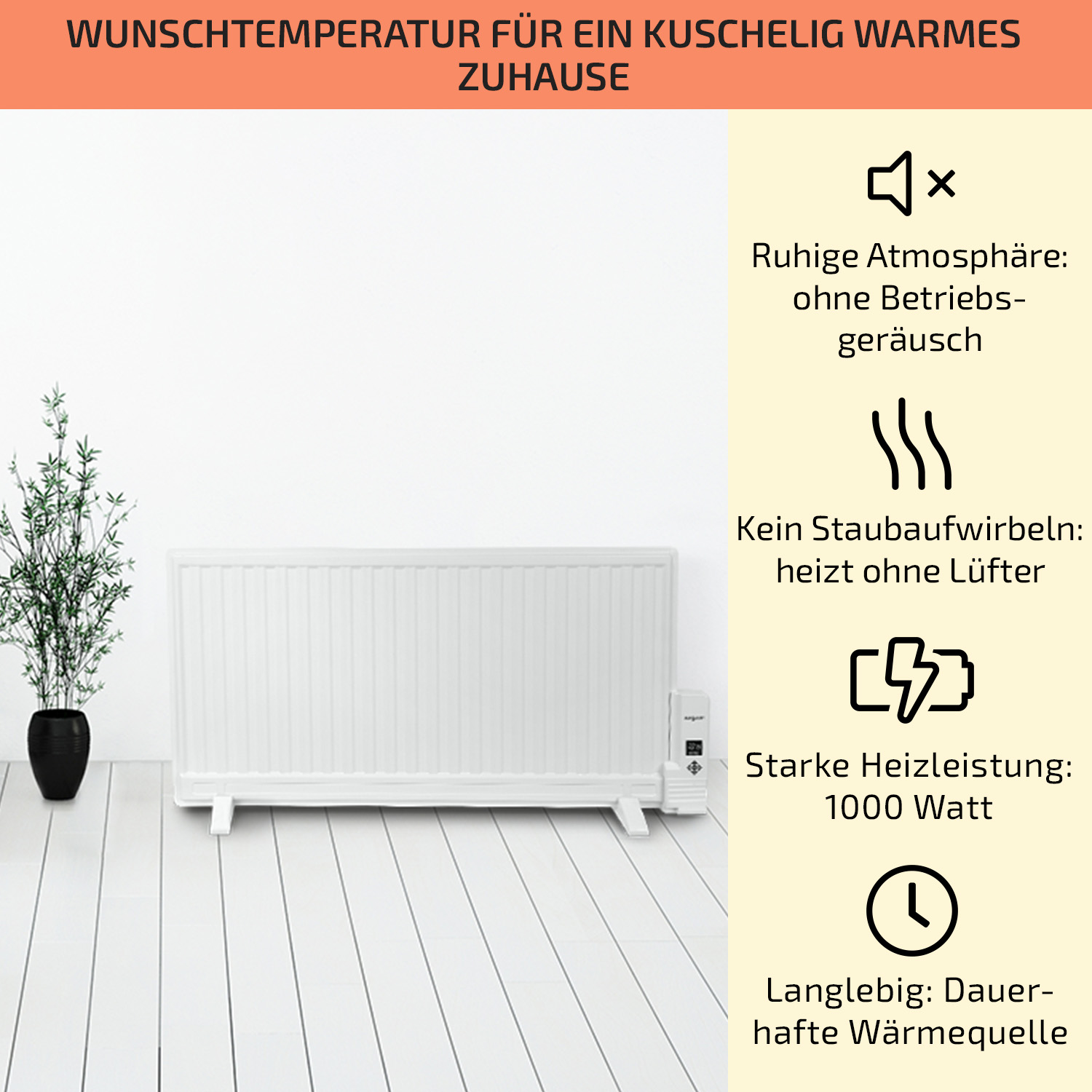 Wallander ONECONCEPT (1000 Watt) Ölradiator