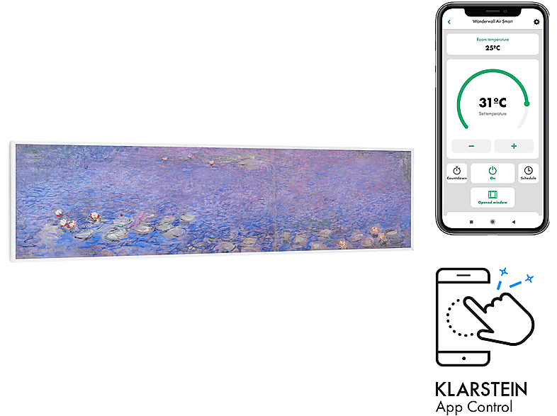 KLARSTEIN Wonderwall Smart Air Art (350 Watt) Infrarot-Heizung