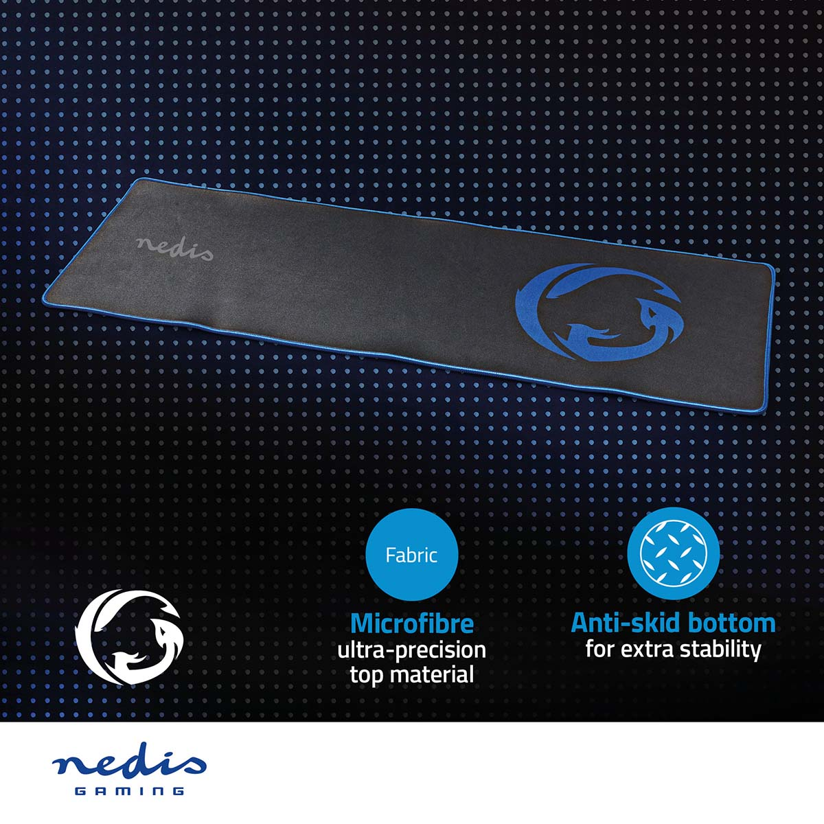 NEDIS GMPD300BK Mauspad mm x (300 mm) 920