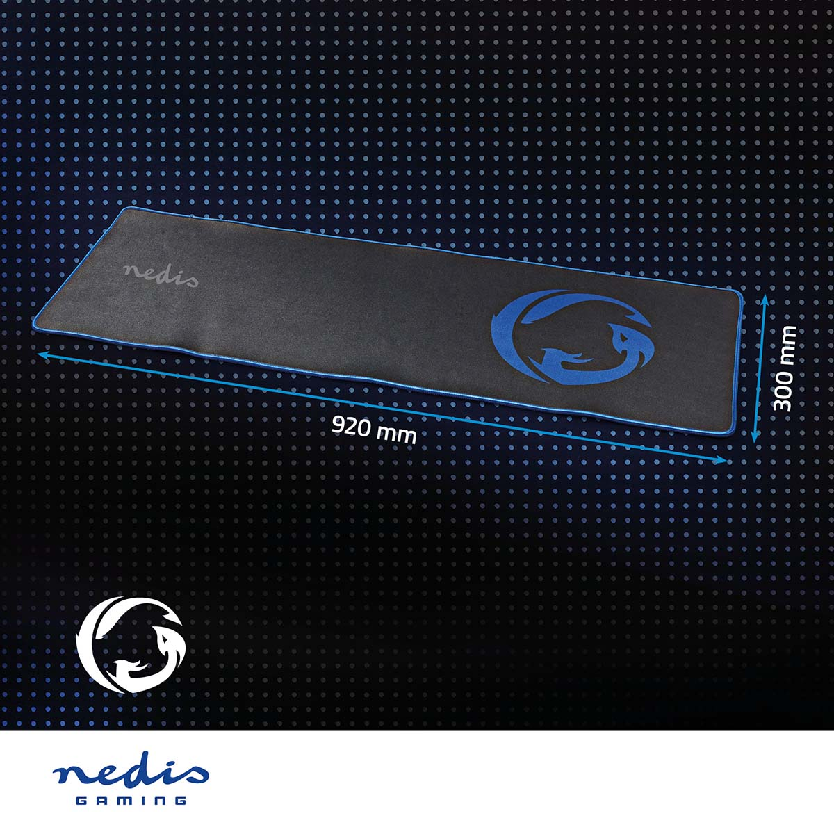 NEDIS GMPD300BK Mauspad mm x (300 mm) 920