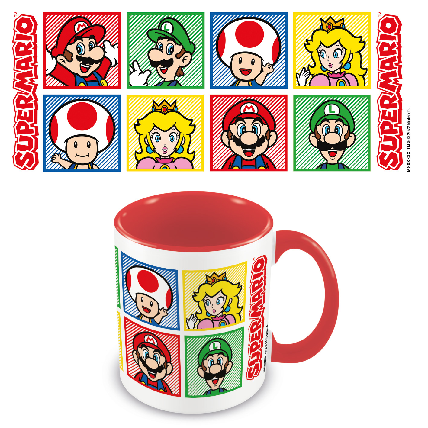 Tasse koloriert - Super Red Mario