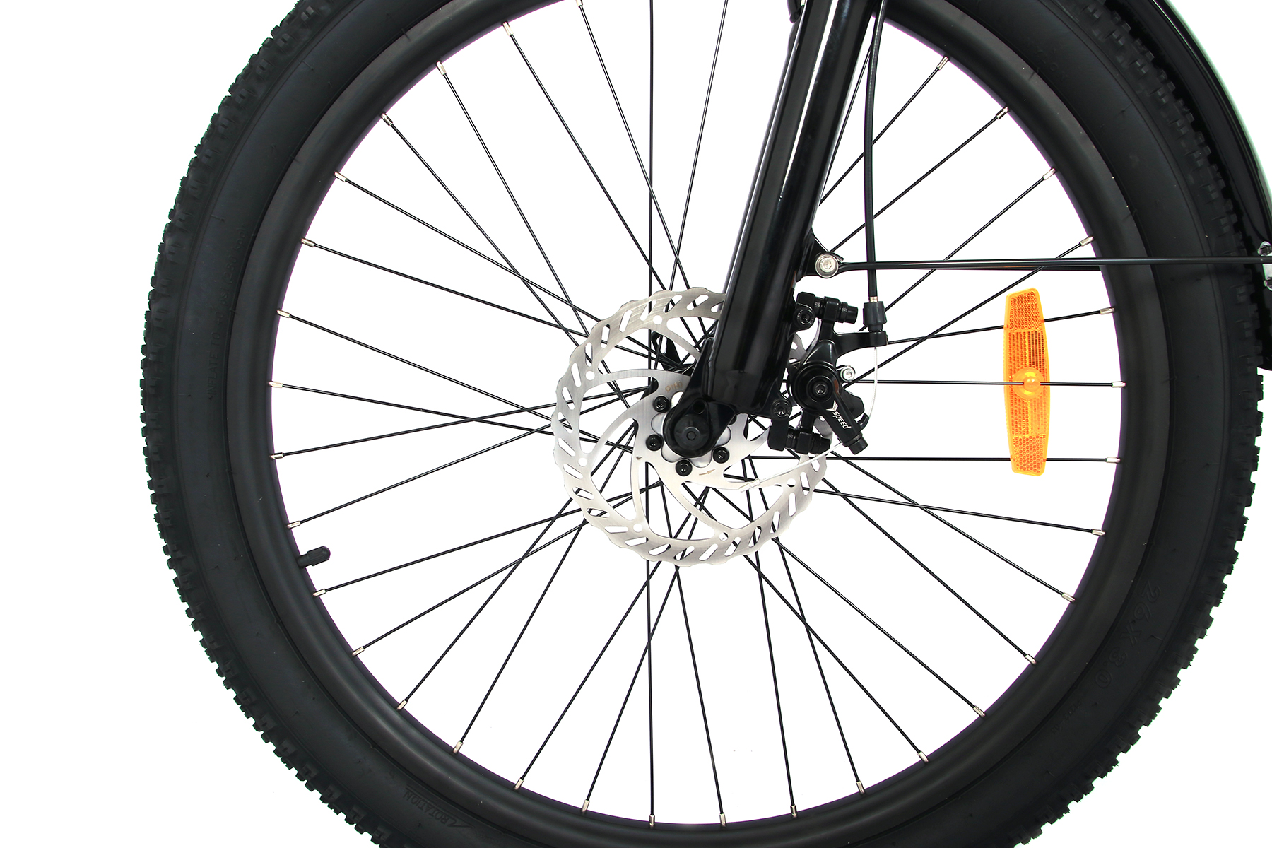 ONESPORT 250W City Bike - Bike (ATB) Mattschwarz) (Laufradgröße: stoßdämpfende 26 Zoll, Federgabel Unisex-Rad, Terrain All