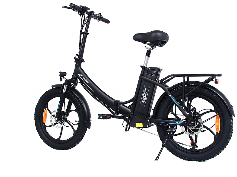 ONESPORT E-Bike 48-V-15-Ah-Akku 20 Schwarz) Kompakt-/Faltrad Zoll, (Laufradgröße: Unisex-Rad