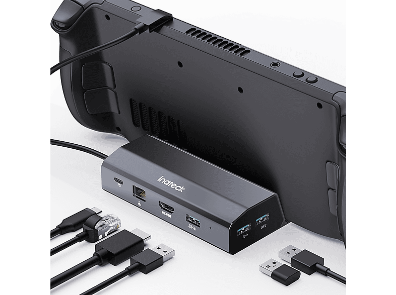 INATECK Docking Station für Steam Deck, 6in1 Aluminium Steam mit HDMI