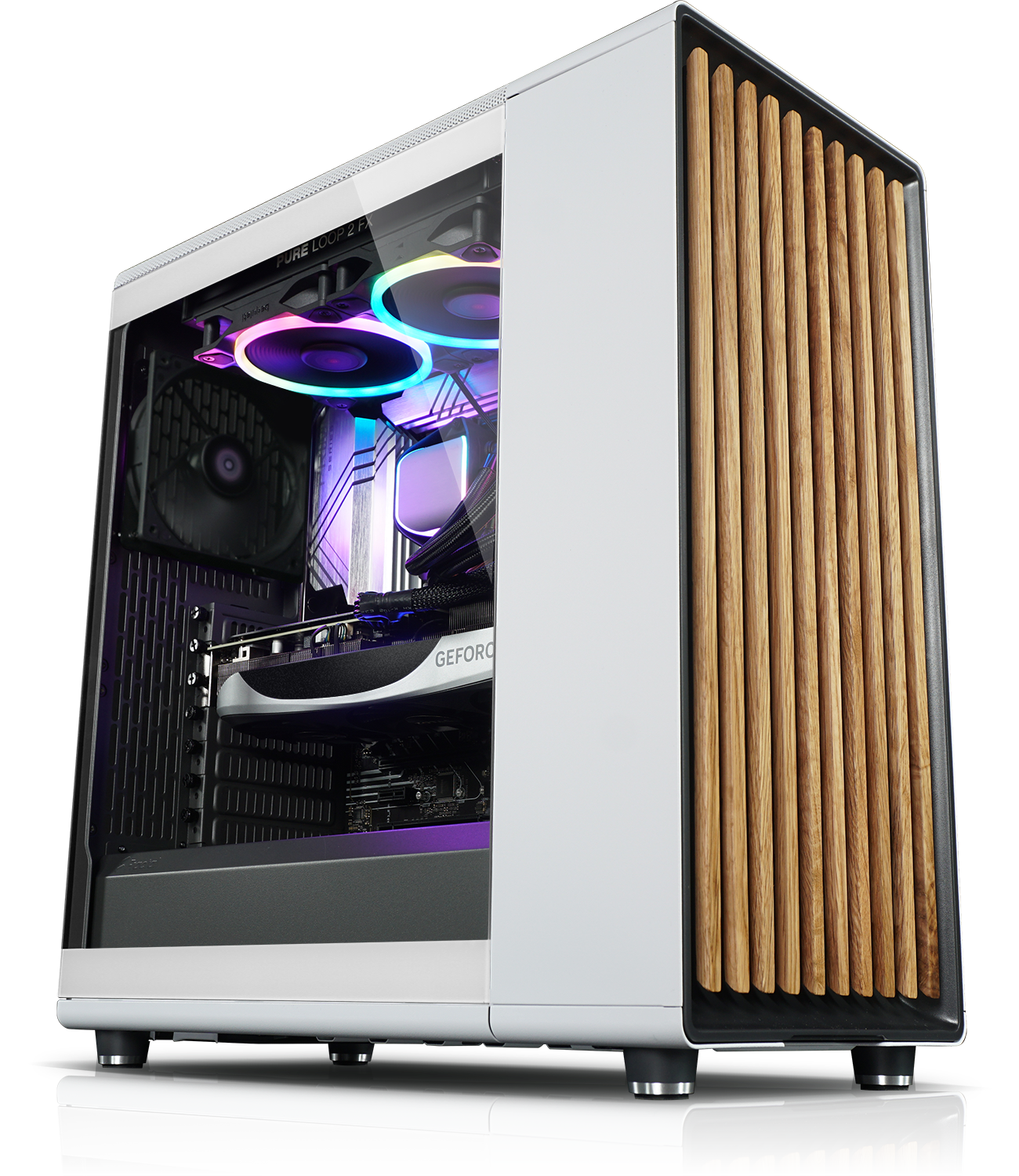 GeForce Ti 8 Ryzen V KIEBEL AMD 32 GB Gaming PC White TB 7 Ryzen™ NVIDIA 1 SSD, 11 RAM, 4060 5800X, GB Windows RTX™ 7 Forest , mit Home, Prozessor, AMD