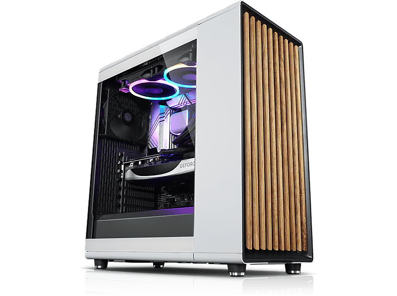 KIEBEL White Forest V AMD Ryzen 7 5800X, Windows 11 Home, Gaming PC mit AMD Ryzen™ 7 Prozessor, 32 GB RAM, 4 TB SSD, NVIDIA GeForce RTX™ 4070, 12 GB