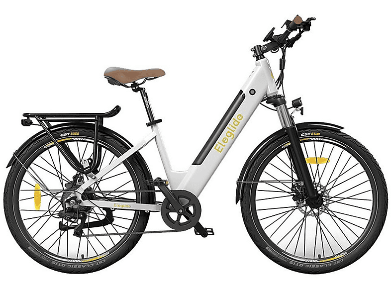 ELEGLIDE T1 Step-Thru Trekkingrad (Laufradgröße: 468Wh, Zoll, Unisex-Rad, Weiß) 27,5