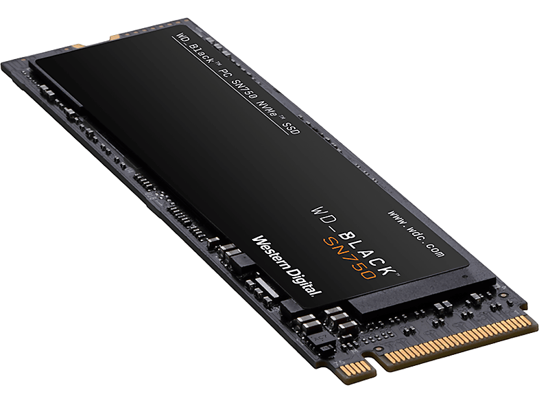 500GB HEATSINK, 500 SN750 WDS500G3XHC DIGITAL NVME WESTERN SSD, BLACK GB, intern
