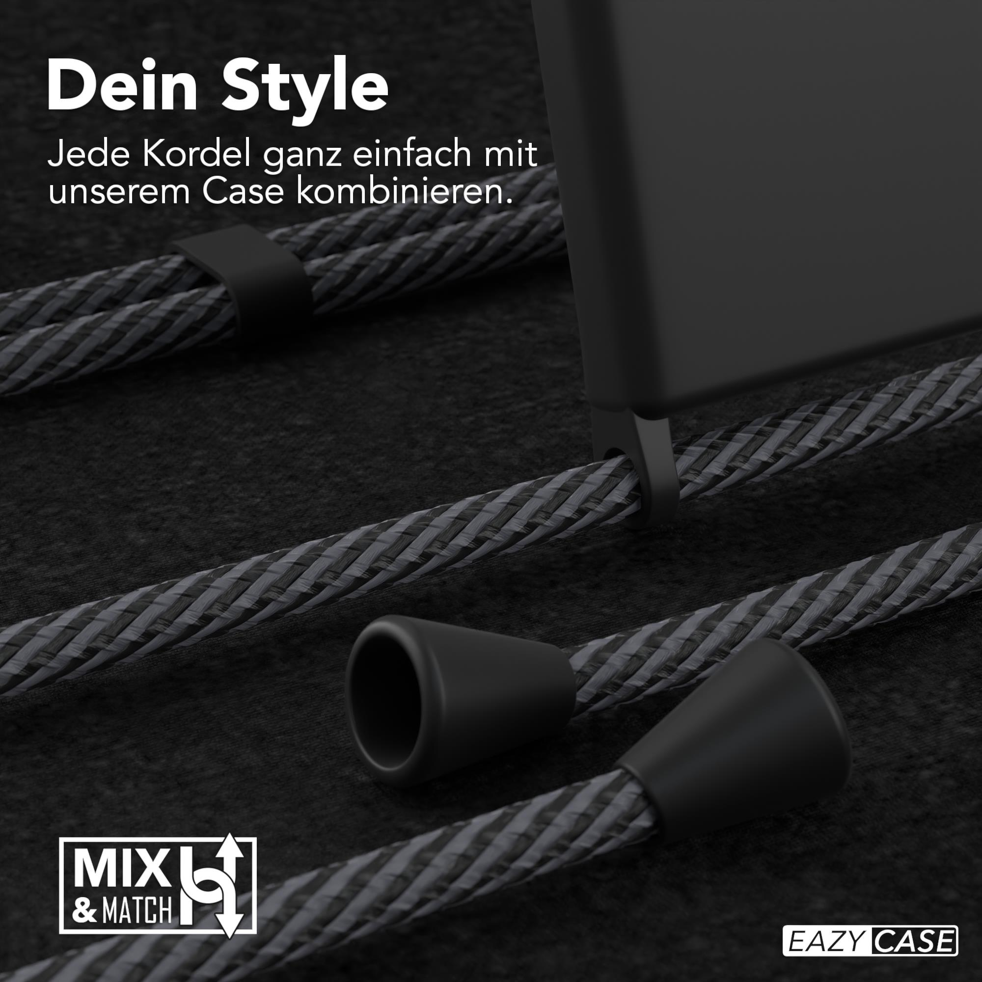 Nahaufnahme einer Handyhülle mit angebrachtem Lanyard, Details zeigend.