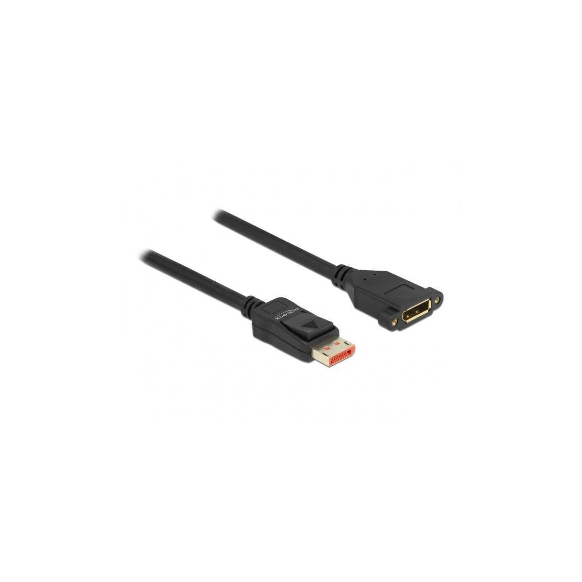 DELOCK 87095 Port - Schwarz Display Kabel