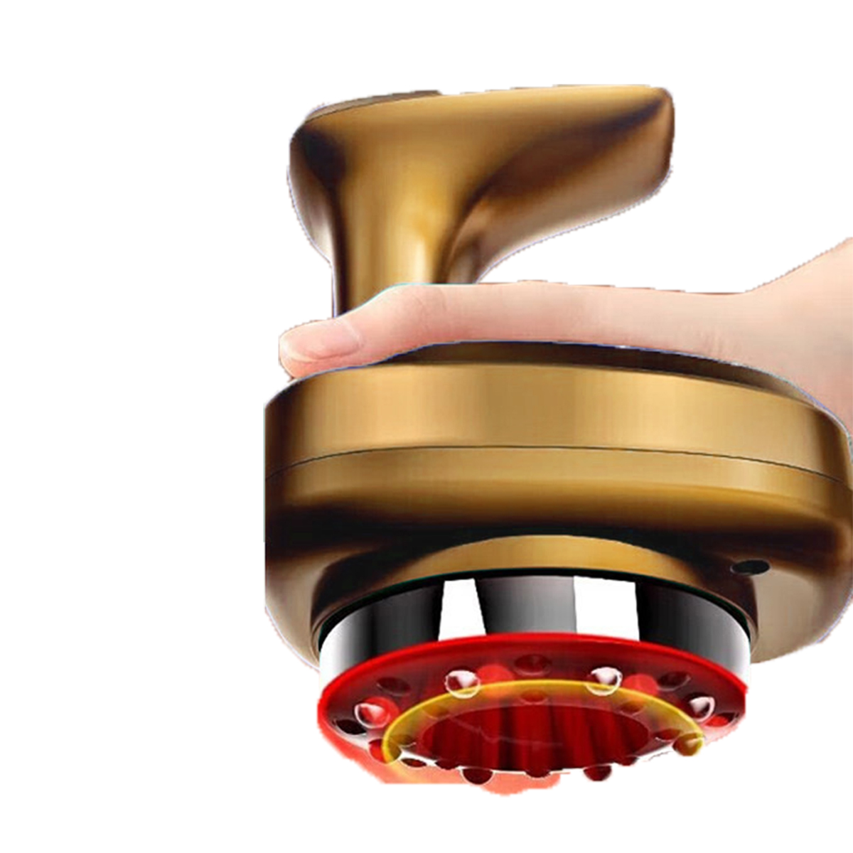 gold Schröpfinstrument Unterdruckmassage-Vakuum-Schabbrett Intelligentes BYTELIKE Massagegerät Schabeinstrument